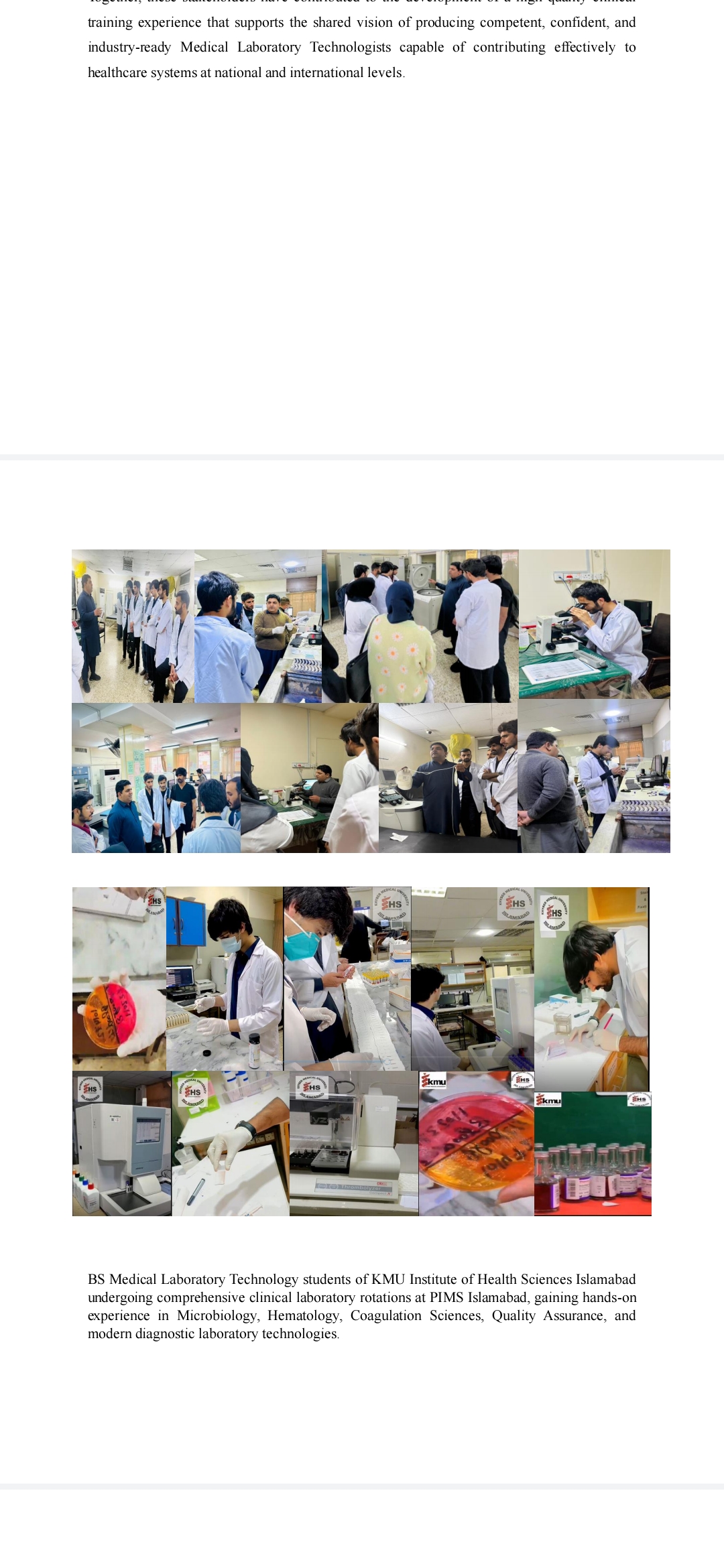MLT Clinical Training